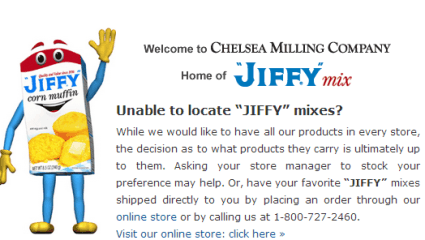 eshop at Jiffy Mix's web store for Made in America products